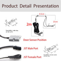 ID06 Double-Door Operated Surface Mount Infrared Sensor Switch LED Automatic Controlling with JST Male and Female Connector