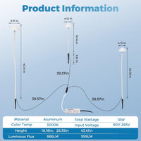 ALP72 DC24V Set of 3 White Mushroom Aluminum 3000K Warm White Integrated LED Low Voltage Path Light with Transformer Included