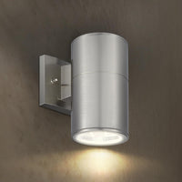 SCSH03 120V Line Voltage LED Aluminum Cylinder Up Down Light Mono Directional Sconce Lighting Medium Base Sockets