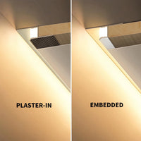 AC16 Suspended Ceiling T-Type Aluminum Channel with 3.3FT/1M For Max Inner 9.6mm Width LED Strip Lights Pack of 5/10/20