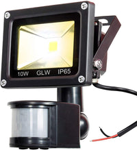 10W 12V AC/DC IP65 Waterproof 10W Mini LED Outdoor Security Flood Lights with PIR and Motion Sensor