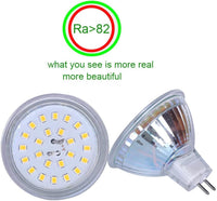 4-Pack MR16 5W 110V-130V GU5.3 LED Bulbs Dimmable Energy Saving Light 120 Degree Beam Angle 120V Line Voltage