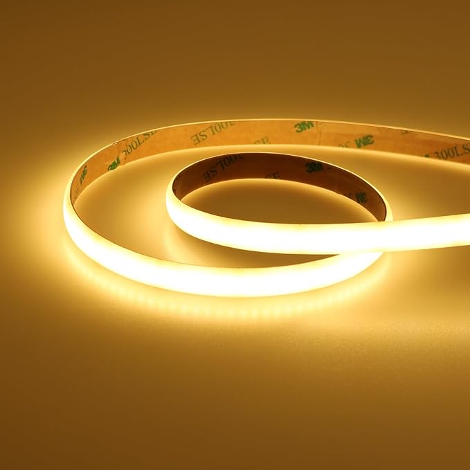 SLD13 Dotless Linear LED Dimmable, 6.1W/ft 16.4ft COB Strip Lights IP6 ...