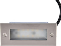 STSH01 Line Voltage 120V Outdoor Recessed Brick Wall Light 3W 3000K Warm White Integrated LED Step/Stair Lighting Fixture