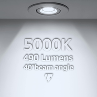 CE de la luz impermeable ahorro de energía de Dimmable de los bulbos LED del negro de MR16 7W y RoHS certificados