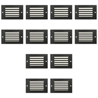 Outdoor Landscape Lighting LED 12V Low Voltage STB07 4x/8x/12x Package 2W LED Surface Mounted Horizontal Outdoor & Indoor Brass Step Light 12V Low Voltage