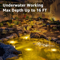 ULBA02 Aluminum Underwater Landscape 12-24V AC/DC 3W 3000K 300LM Integrated LED Fountain Light Pond Lighting IP68 Package
