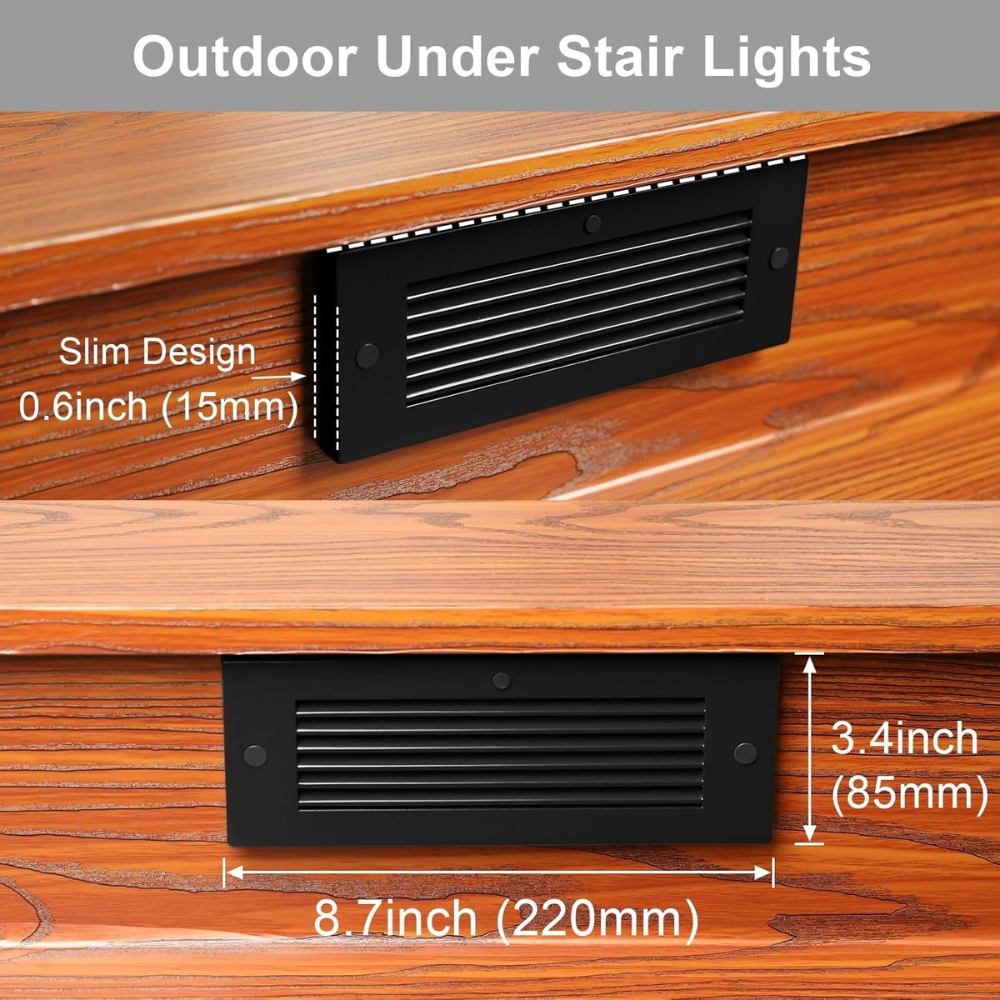 STLA02 RGBCW Low Voltage Grilled Step Lights Package | Outdoor Deck Lights