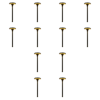 Outdoor Landscape Lighting LED 12V Low Voltage PLB28 4x/8x/12x Package Outdoor Garden Pathway Light | 12V Low Voltage Brass Path Light 4W 3000K LED 12 Pack