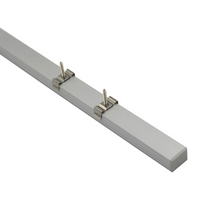 AC07 U-Shaped Square Aluminum Channel 3.3FT/1M and 6.6FT/2M For Max 16mm LED Strip Lights Pack of 10 and 20