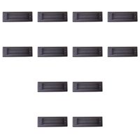 Outdoor Landscape Lighting LED 12V Low Voltage STBCC17 4x/8x/12x Package Cast Brass 1W-4W 3CCT Adjustable LED Outdoor Step Light 12V Low Voltage Lighting Dark Brass 12 Pack