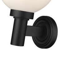 Laurent Outdoor Wall Sconce Light 1 E26 Medium Base Light Bulb Socket Outdoor Marine Grade Aluminum and Glass 9