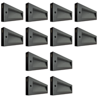 Outdoor Landscape Lighting LED 12V Low Voltage STBCC18 4x/8x/12x Package 3CCT 3W LED Cast Brass Outdoor Horizontal Modern Step Light 12V Low Voltage Lighting Dark Brass 12 Pack