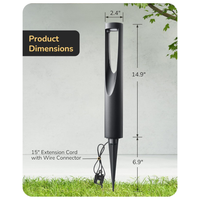 ALP50 6-Pack 2W 3000K Double-sided Light LED Landscape Pathway Light Package, 12V AC/DC