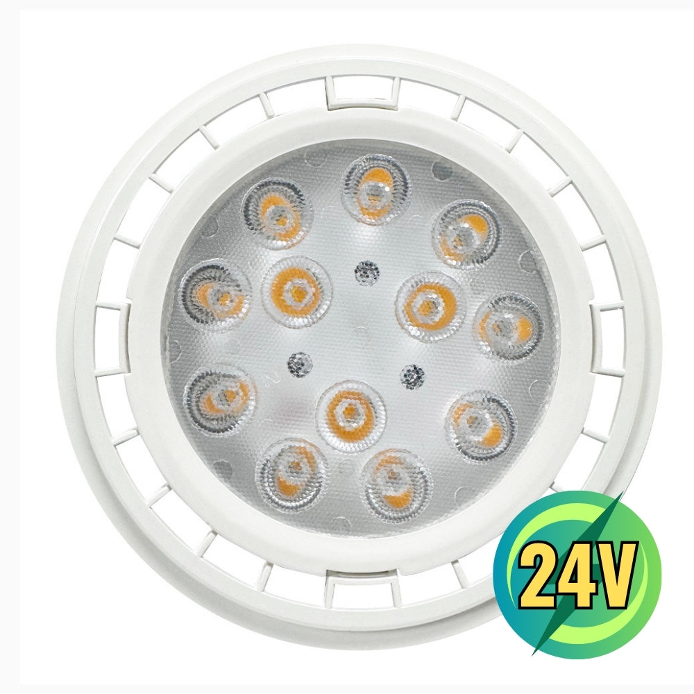 PAR36 12W DC24V 60° Outdoor Landscape LED Bulbs Waterproof Flood Light Fixture