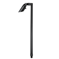 Outdoor Landscape Lighting LED 12V Low Voltage JT-LV-213 Solid Cast Brass Mini Spotlight - MR11 12V Low Voltage Landscape Lighting Spotlight and Pole