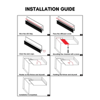 AC19 Trimless Recessed Baseboard Drywall Plaster Mud-In Z-Type Aluminum Channel with 6.6FT/2M For Max Inner 12.7mm Width LED Strip Lights Pack of 4