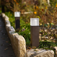 ALP51 8-Pack LED Landscape Pathway Lights Package, 2700K 2W Low Voltage 12V AC Bronze Bollard Outdoor Landscape Lighting