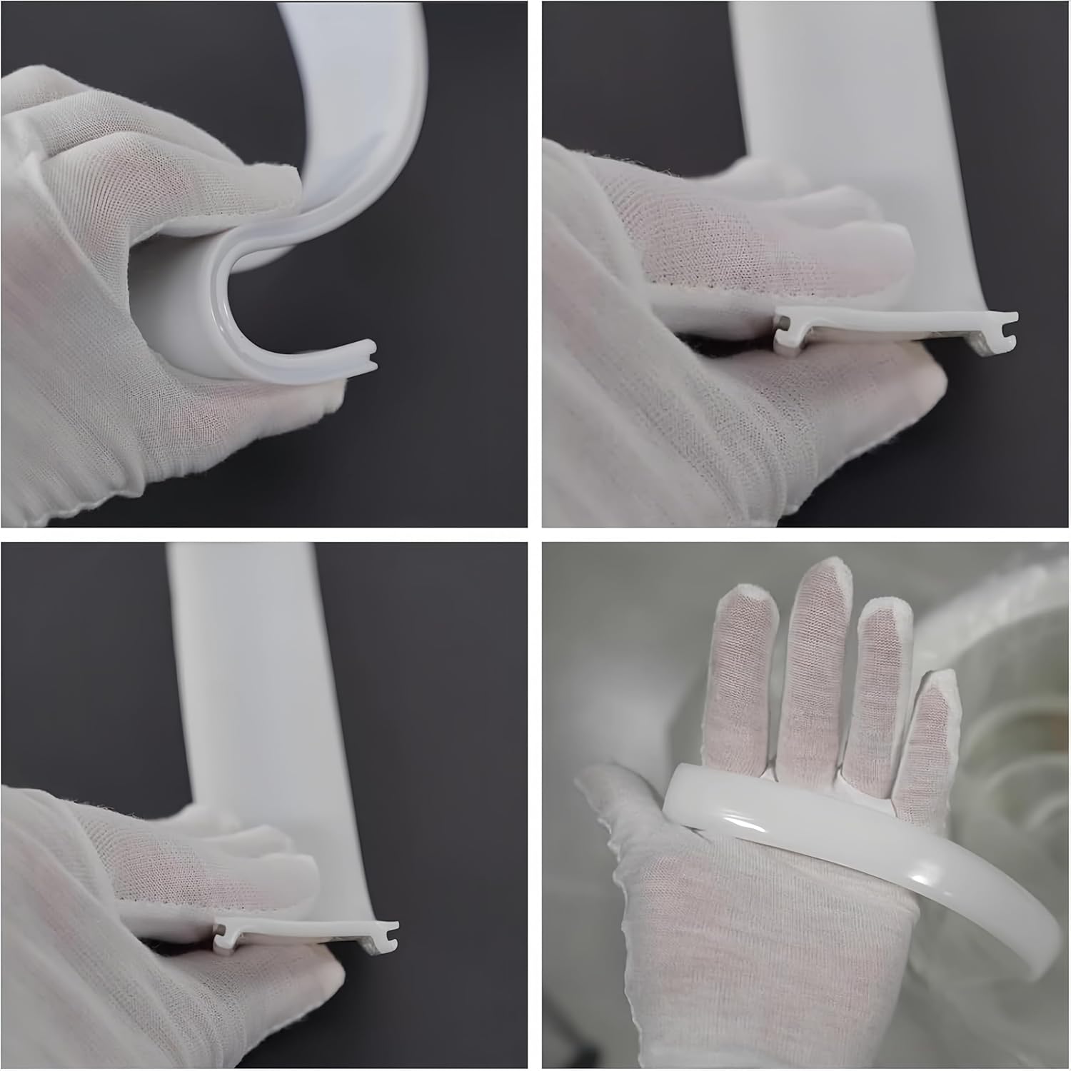 Milky Diffuser SC02 Milky White Silicone LED Channel Diffuser Recessed Flexible Tube