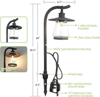Outdoor Landscape Lighting LED 12V Low Voltage ALP05 4-Pack 12V-15V AC Low Voltage 1.34W 146LM 2700K Soft White LED G4 Bulb Included Landscape Lighting, Black Curved Lamp Pathway Light Package, Die-Cast Zinc Aluminum, IP65 Waterproof