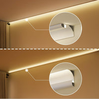 AC02 Aluminum Channel Crown Moulding Trim with Diffuser 5-Pack 3.3FT/1M (5M) For Strip Lights