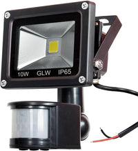 10W 12V AC/DC IP65 Waterproof 10W Mini LED Outdoor Security Flood Lights with PIR and Motion Sensor