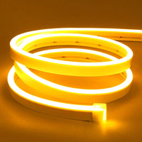 SLN02 Dotless COB Single Color Neon LED Strip Light 5M DC12V 36W IP65 Outdoor Rated Dimmable Low Voltage Silicone Rope Light