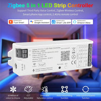 LM052 Zigbee LED Strip Light 5 in 1 Tuya Controller Compatible with Alexa and Google Assistant, for Dimming CCT RGB RGBW RGBCCT (Zigbee Gateway Network Required)