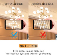 10 Pack G4 1.2W Bi Pin 3000K/6000K LED Silicone Capsule 120V Line Voltage Bulb Energy Efficient Light