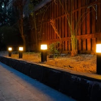 ALP51 8-Pack LED Landscape Pathway Lights Package, 2700K 2W Low Voltage 12V AC Bronze Bollard Outdoor Landscape Lighting