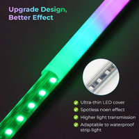 AC09 U-Shaped Spotless Aluminum Channel 3.3FT/1M For Max 16mm Width LED Strip Lights Pack of 6 and 10