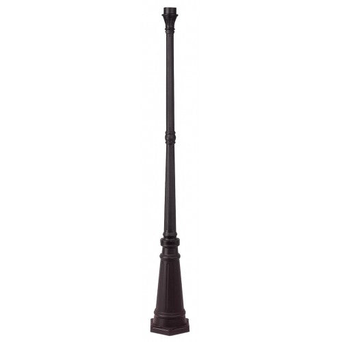 7709-07 Outdoor Cast Aluminum Post -  Outdoor Lamp Post 74" x 9.5"  Cast Aluminum, Bronze Finish
