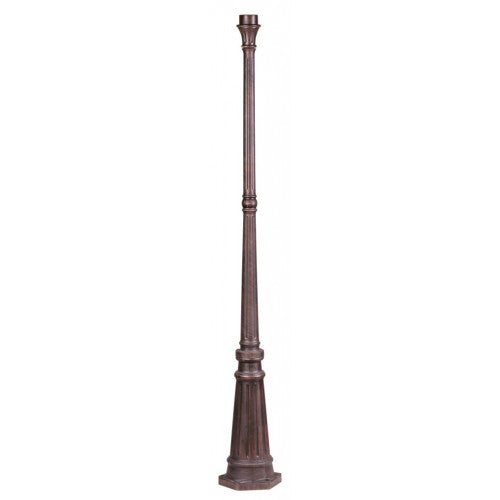 7709-58 Outdoor Cast Aluminum Post -  Outdoor Lamp Post 74" x 9.5" Cast Aluminum, Imperial Bronze Finish