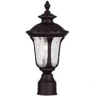 7848-07 Oxford Medium Base 1 Light Bulb Socket Small Outdoor Post Top Lantern 15.5