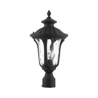 7848-14 Oxford Medium Base 1 Light Bulb Socket Small Outdoor Post Top Lantern 15.5