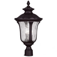 7859-07 Oxford Candelabra Base 3 Light Bulb Socket Large Outdoor Post Top Lantern 22