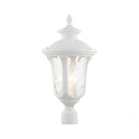 7859-13 Oxford Candelabra Base 3 Light Bulb Socket Large Outdoor Post Top Lantern 22