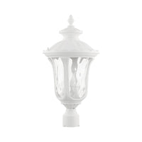 7859-13 Oxford Candelabra Base 3 Light Bulb Socket Large Outdoor Post Top Lantern 22