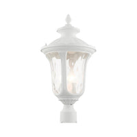 7859-13 Oxford Candelabra Base 3 Light Bulb Socket Large Outdoor Post Top Lantern 22