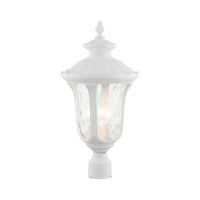 7859-13 Oxford Candelabra Base 3 Light Bulb Socket Large Outdoor Post Top Lantern 22