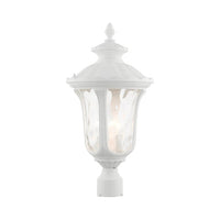 7859-13 Oxford Candelabra Base 3 Light Bulb Socket Large Outdoor Post Top Lantern 22