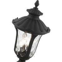 7859-14 Oxford Candelabra Base 3 Light Bulb Socket Large Outdoor Post Top Lantern 22