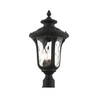7859-14 Oxford Candelabra Base 3 Light Bulb Socket Large Outdoor Post Top Lantern 22