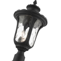 7859-14 Oxford Candelabra Base 3 Light Bulb Socket Large Outdoor Post Top Lantern 22