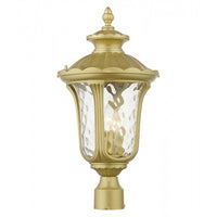 7859-33 Oxford Candelabra Base 3 Light Bulb Socket Large Outdoor Post Top Lantern 21.5