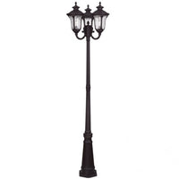 7866-07 Oxford Medium Base 3 Light Bulb Socket Outdoor 3 Head Post 87