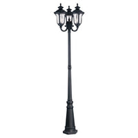 7866-14 Oxford Medium Base 3 Light Bulb Socket Outdoor 3 Head Post 87