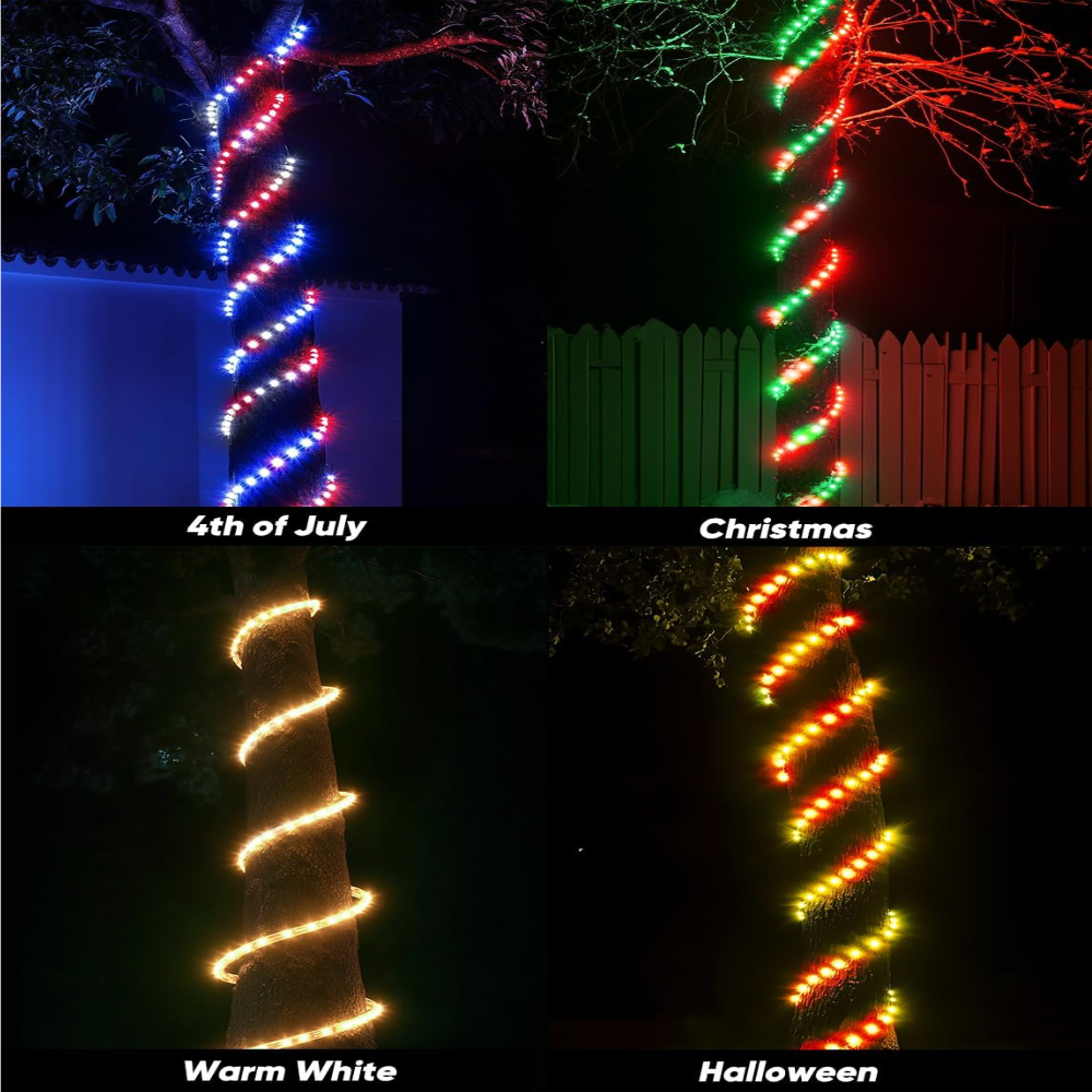Doted Led SLNR17 Dotted Neon RGBIC+CCT LED Strip Light 110V IP65 Outdoor Rated D