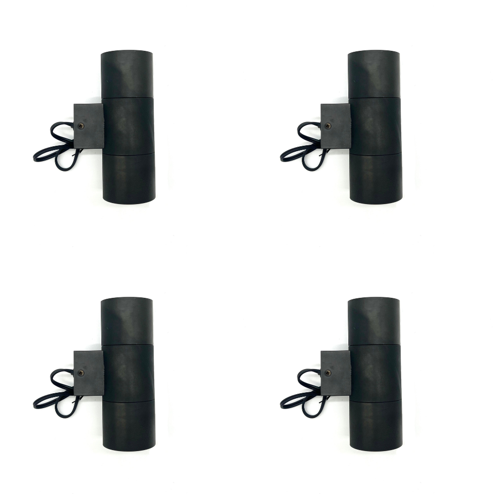 SCSP03 Stelvio Sconce Black Finish Up/Down Light 4x/8x/12x MR16 4W Dimmable 2700K Package Low Voltage Outdoor Lighting