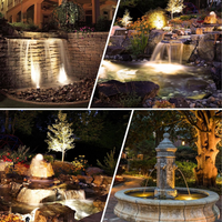 ULBA02 Aluminum Underwater Landscape 12-24V AC/DC 3W 3000K 300LM Integrated LED Fountain Light Pond Lighting IP68 Package